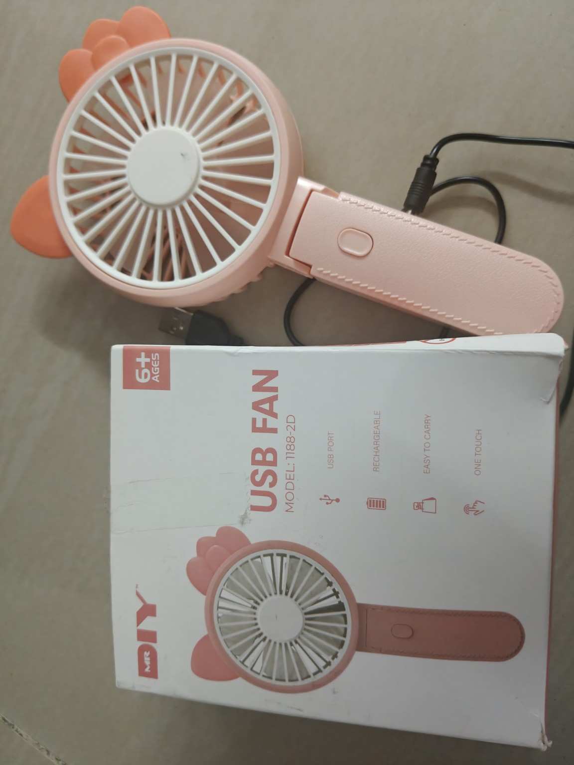 usb portable fan (rechargeable)